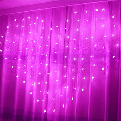 Heart Shape String Lights Curtain