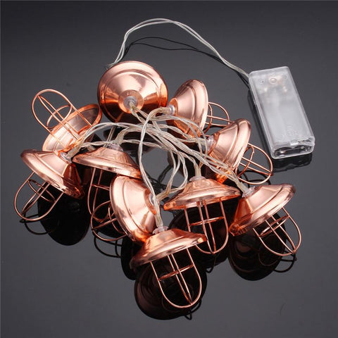 Vintage Lamp Shade Lantern String Lights