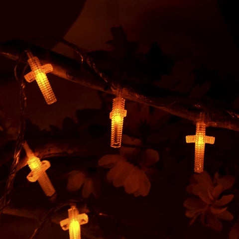 Christian Cross String Lights