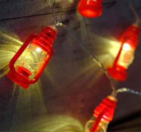 Retro Lampshade Lanterns String Lights