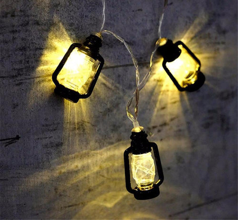 Retro Lampshade Lanterns String Lights