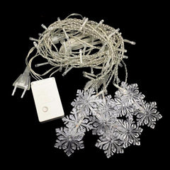 Snowflake Curtain Fairy String Lights
