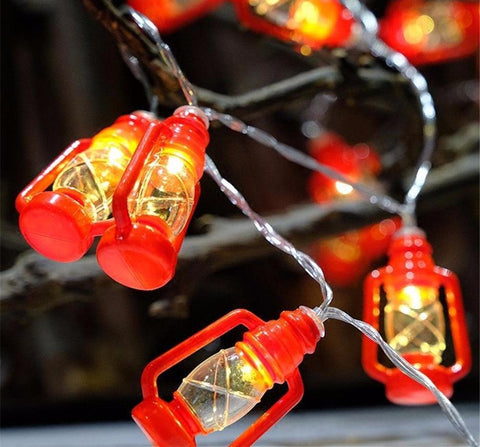 Retro Lampshade Lanterns String Lights