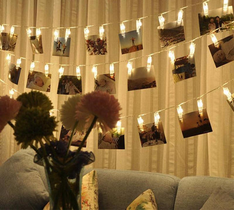 LED Photo Clip String Lights