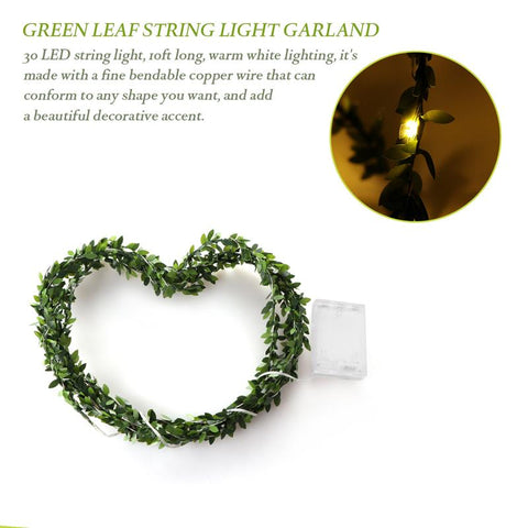 Leaf Garland Fairy String Lights