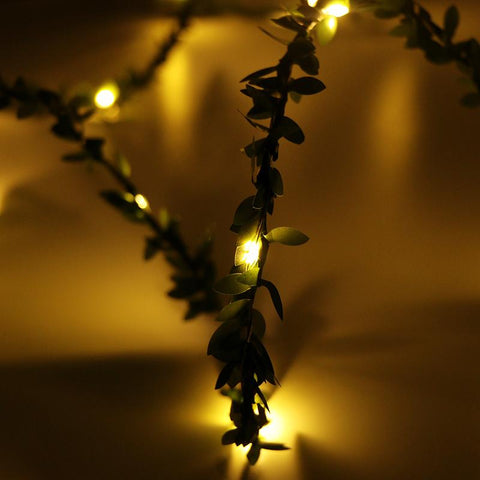 Leaf Garland Fairy String Lights